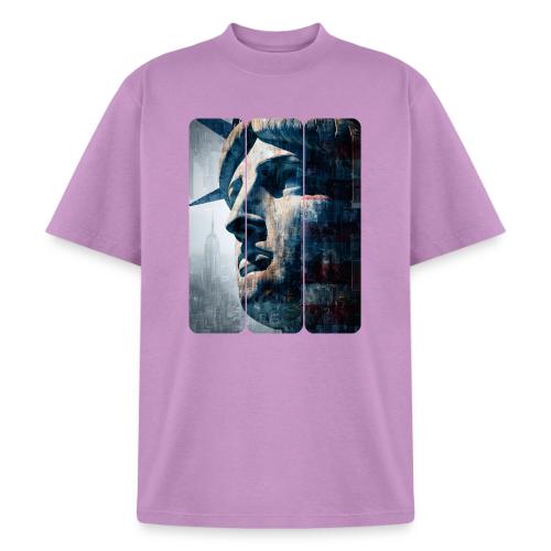 USA: Urban Liberty Triptych - Heavyweight Washed Unisex T-Shirt