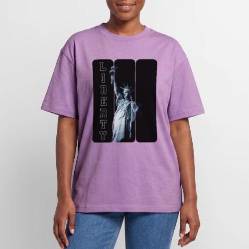 USA: Vertical Liberty - Unisex Garment Dyed T-Shirt