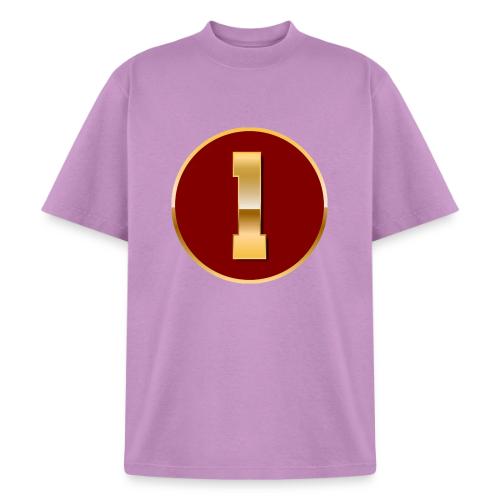 Number 1 in Gold Varsity Font - Heavyweight Washed Unisex T-Shirt