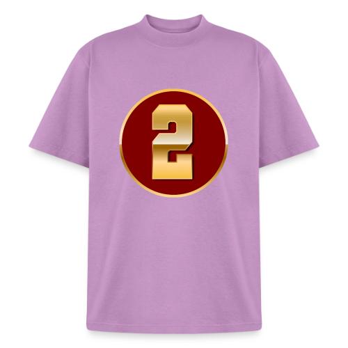 Number 2 in Gold Varsity Font - Heavyweight Washed Unisex T-Shirt