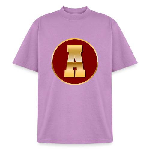 Letter A – Capital Varsity Alphabet Monogram - Heavyweight Washed Unisex T-Shirt