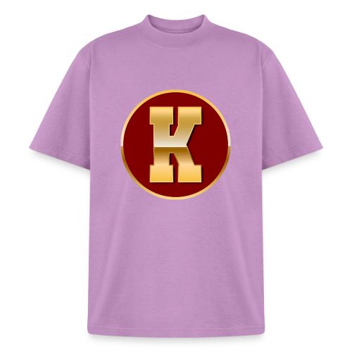 Letter K – Capital Varsity Alphabet Monogram - Heavyweight Washed Unisex T-Shirt