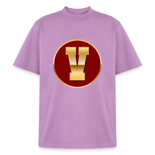 Letter V – Capital Varsity Alphabet Monogram - Heavyweight Washed Unisex T-Shirt