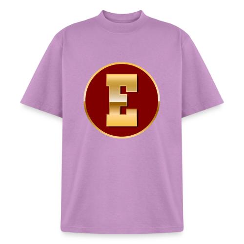 Letter E – Capital Varsity Alphabet Monogram - Heavyweight Washed Unisex T-Shirt