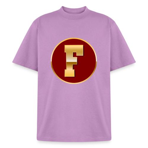 Letter F – Capital Varsity Alphabet Monogram - Heavyweight Washed Unisex T-Shirt