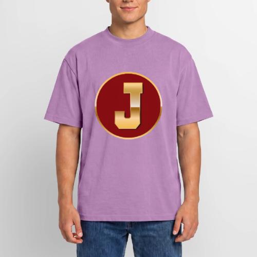 Letter J – Capital Varsity Alphabet Monogram - Unisex Garment Dyed T-Shirt
