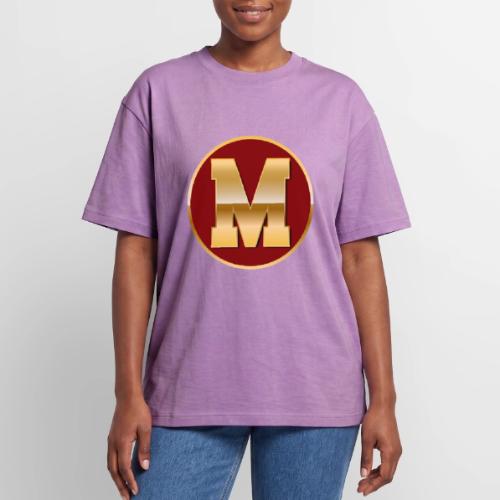 Letter M – Capital Varsity Alphabet Monogram - Unisex Garment Dyed T-Shirt