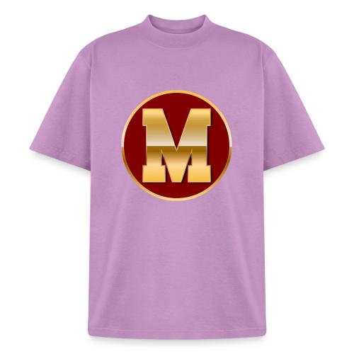 Letter M – Capital Varsity Alphabet Monogram - Heavyweight Washed Unisex T-Shirt