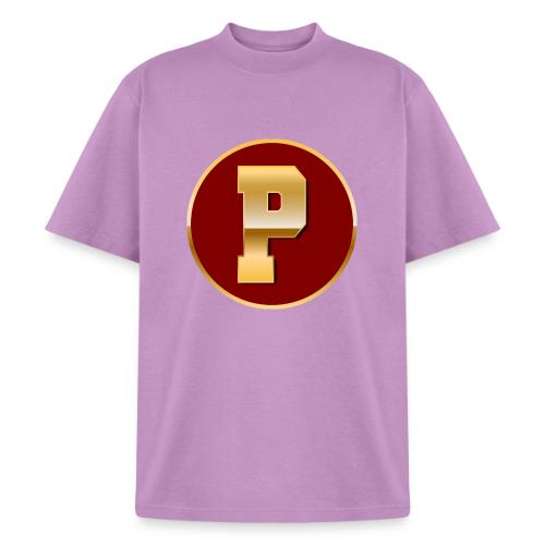 Letter P – Capital Varsity Alphabet Monogram - Heavyweight Washed Unisex T-Shirt