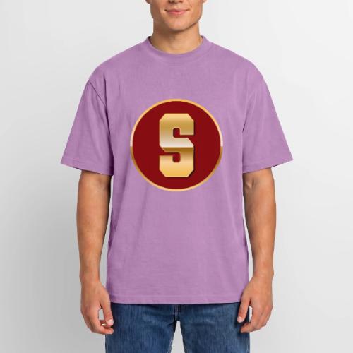 Letter S – Capital Varsity Alphabet Monogram - Unisex Garment Dyed T-Shirt