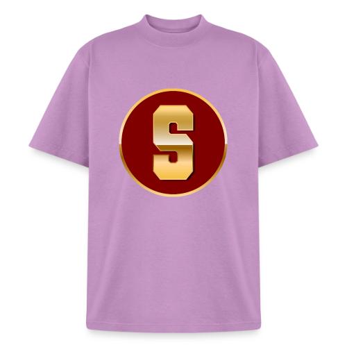 Letter S – Capital Varsity Alphabet Monogram - Heavyweight Washed Unisex T-Shirt