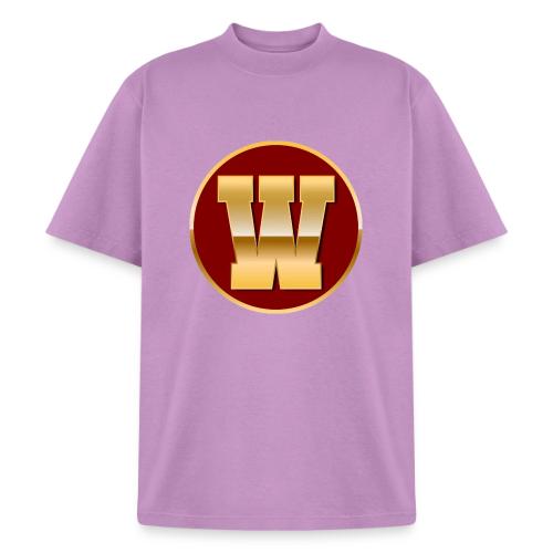 Letter W – Capital Varsity Alphabet Monogram - Heavyweight Washed Unisex T-Shirt