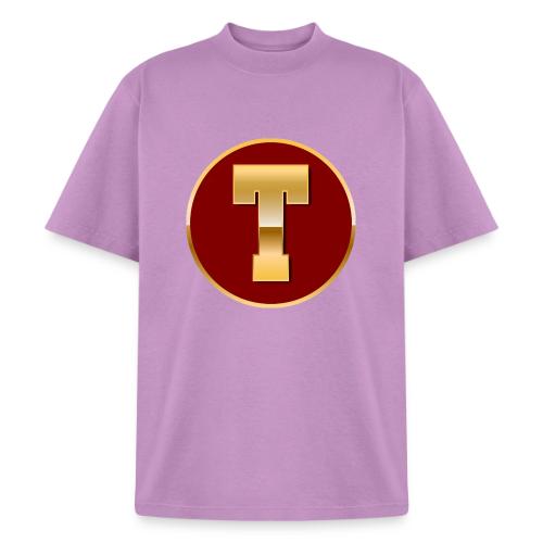 Letter T – Capital Varsity Alphabet Monogram - Heavyweight Washed Unisex T-Shirt