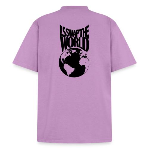 LS Swap the World (Front & Back) - Heavyweight Washed Unisex T-Shirt