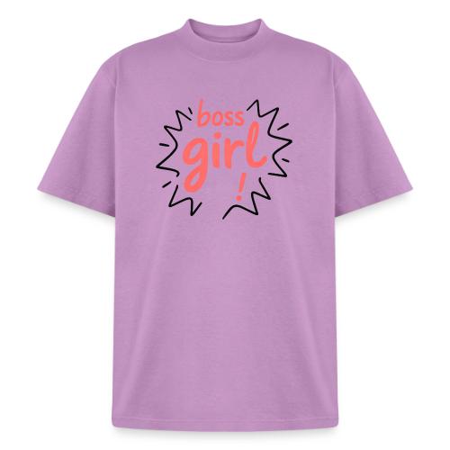 Boss Girl Bold Feminist Statement - Heavyweight Washed Unisex T-Shirt