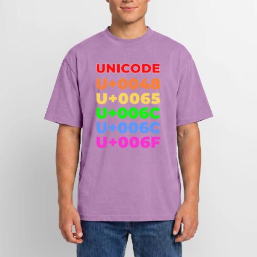 Hello, in unicode - Unisex Garment Dyed T-Shirt