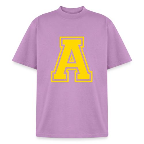 Letter A – Capital Athletic Alphabet Monogram - Heavyweight Washed Unisex T-Shirt