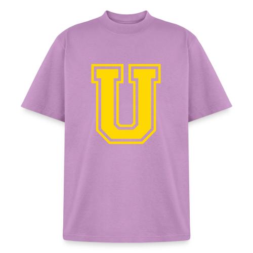 Letter U – Capital Athletic Alphabet Monogram - Heavyweight Washed Unisex T-Shirt