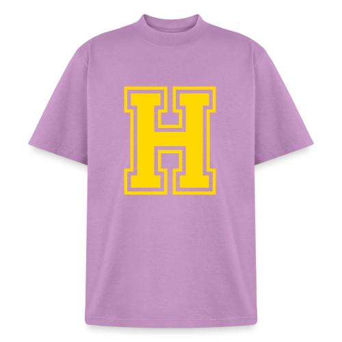 Letter H – Capital Athletic Alphabet Monogram - Heavyweight Washed Unisex T-Shirt