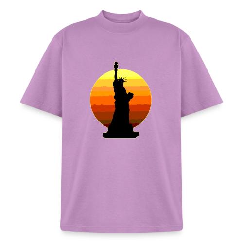 USA: Golden Horizon Liberty - Heavyweight Washed Unisex T-Shirt