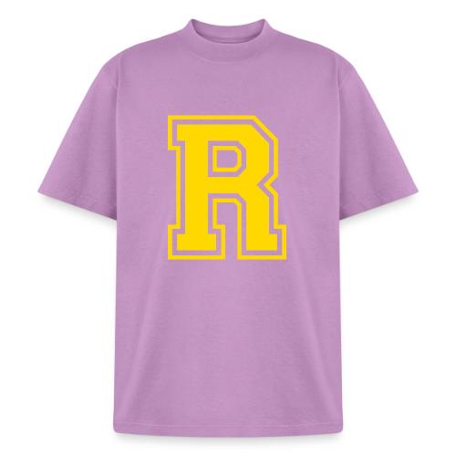 Letter R – Capital Athletic Alphabet Monogram - Heavyweight Washed Unisex T-Shirt