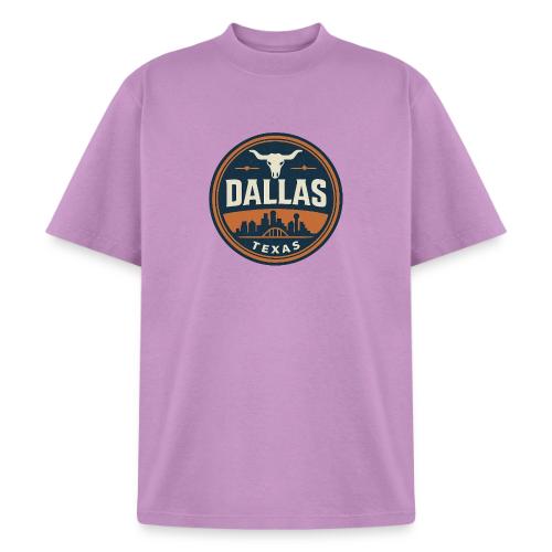 Vintage Dallas Texas Western Skyline Retro Cowboy - Heavyweight Washed Unisex T-Shirt