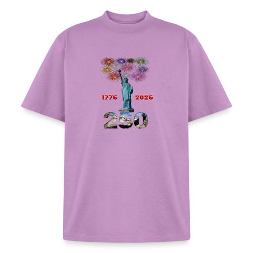 1776 - 2026 | 250 Years USA | Fireworks - Heavyweight Washed Unisex T-Shirt