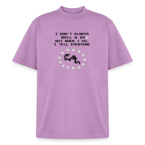 I Don't Always Roll a 20 D&D T-Shirt | Retro 8-Bit - Heavyweight Washed Unisex T-Shirt