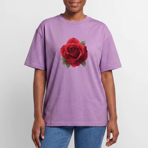 Rose: Crimson Bloom Elegance - Unisex Garment Dyed T-Shirt