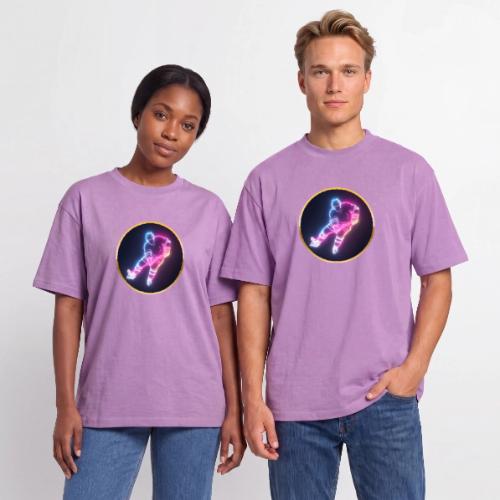 Hockey: Neon Ice Striker - Unisex Garment Dyed T-Shirt