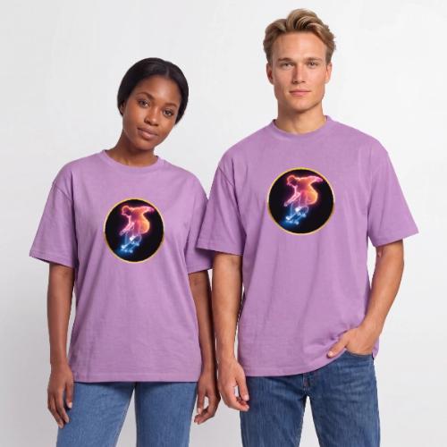 Skateboarding: Golden Trick Rider - Unisex Garment Dyed T-Shirt