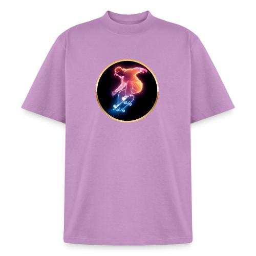 Skateboarding: Golden Trick Rider - Heavyweight Washed Unisex T-Shirt