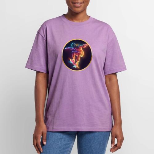 Skateboarding: Midnight Neon Skater - Unisex Garment Dyed T-Shirt