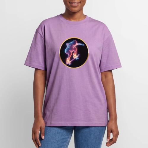 Skateboarding: Neon Skate Orbit - Unisex Garment Dyed T-Shirt