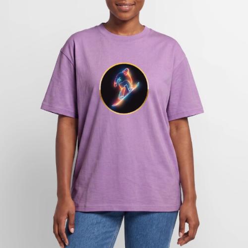 Golden Neon Snowboard - Unisex Garment Dyed T-Shirt