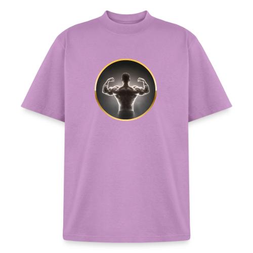 Bodybuilding: Neon Strength Frame - Heavyweight Washed Unisex T-Shirt