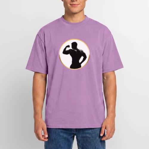 Bodybuilder: Classic Flex Emblem - Unisex Garment Dyed T-Shirt