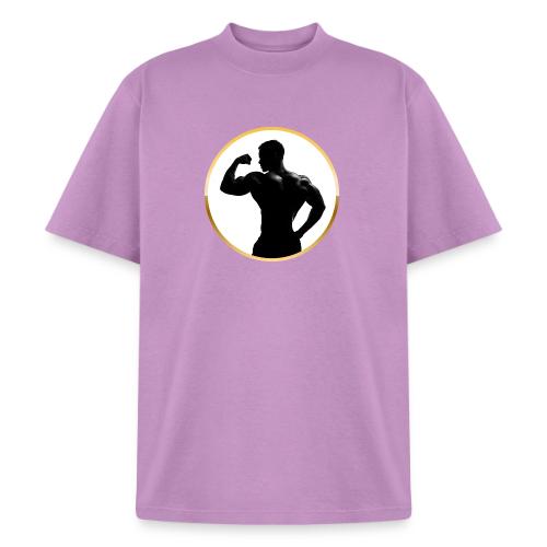 Bodybuilder: Classic Flex Emblem - Heavyweight Washed Unisex T-Shirt