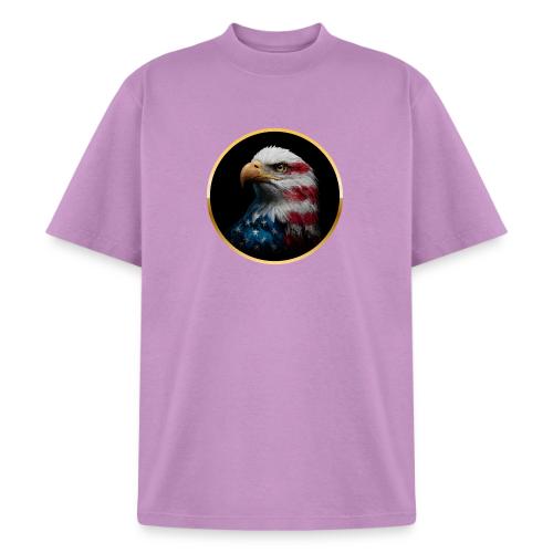 USA: Liberty Emblem - Heavyweight Washed Unisex T-Shirt