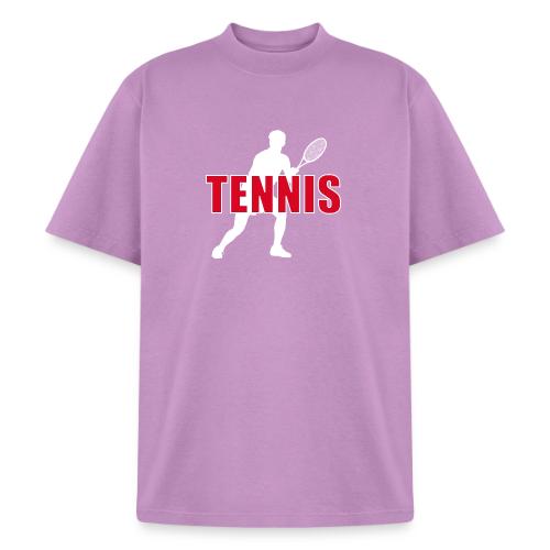Red Court Tennis - Heavyweight Washed Unisex T-Shirt