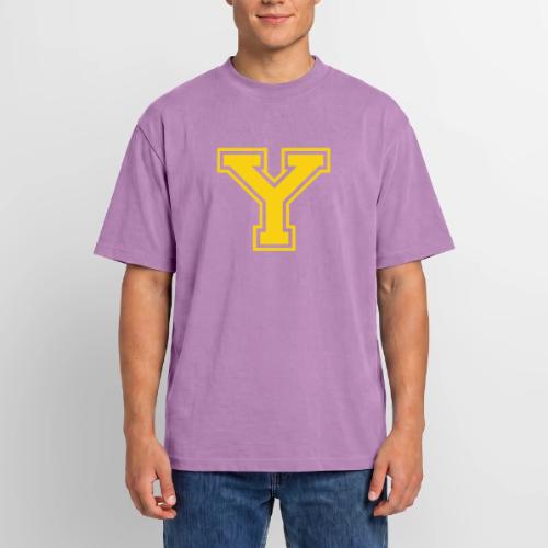 Letter Y – Capital Athletic Alphabet Monogram - Unisex Garment Dyed T-Shirt