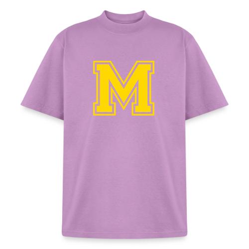 Letter M – Capital Athletic Alphabet Monogram - Heavyweight Washed Unisex T-Shirt