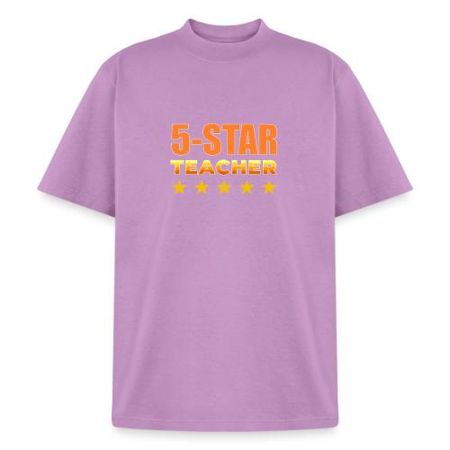 Five-Star Teacher - Heavyweight Washed Unisex T-Shirt