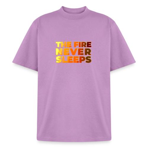 The fire never sleeps - Heavyweight Washed Unisex T-Shirt