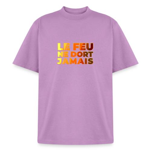 Fire never sleeps - Heavyweight Washed Unisex T-Shirt