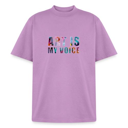 Art Is My Voice - Heavyweight Washed Unisex T-Shirt