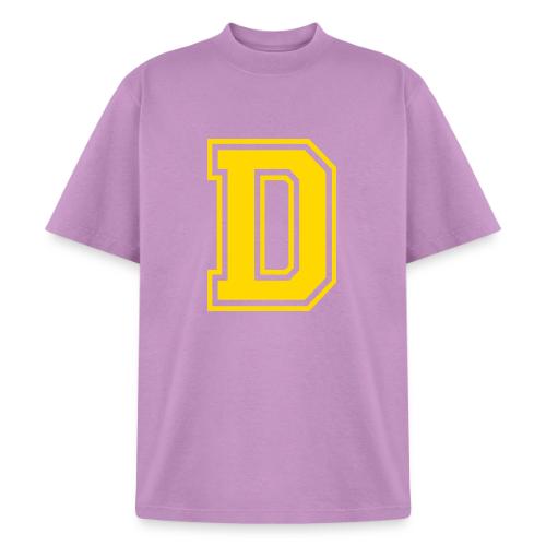 Letter D – Capital Athletic Alphabet Monogram - Heavyweight Washed Unisex T-Shirt