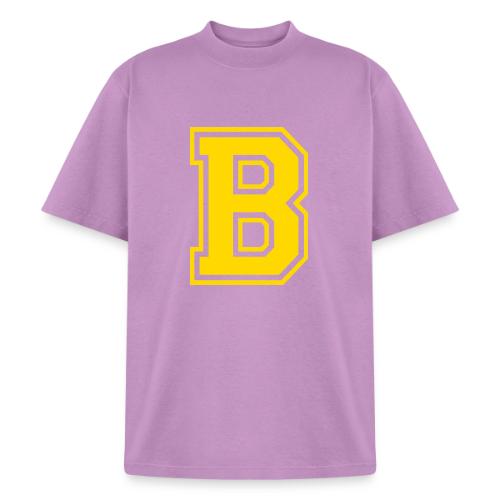 Letter B – Capital Athletic Alphabet Monogram - Heavyweight Washed Unisex T-Shirt