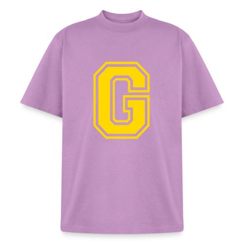 Letter G – Capital Athletic Alphabet Monogram - Heavyweight Washed Unisex T-Shirt