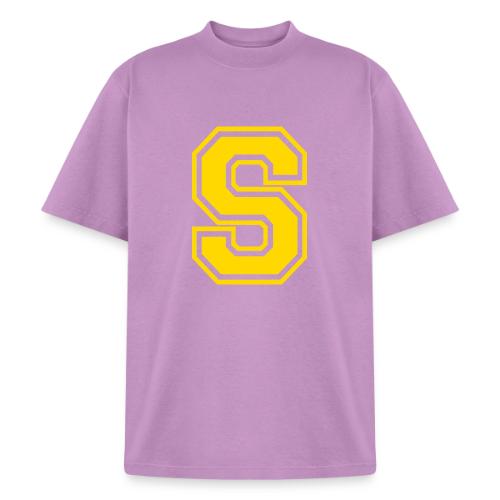 Letter S – Capital Athletic Alphabet Monogram - Heavyweight Washed Unisex T-Shirt